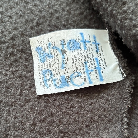 Nike Kids Black Sherpa Zip-Up Hoodie Jacket - Picture 6 of 8